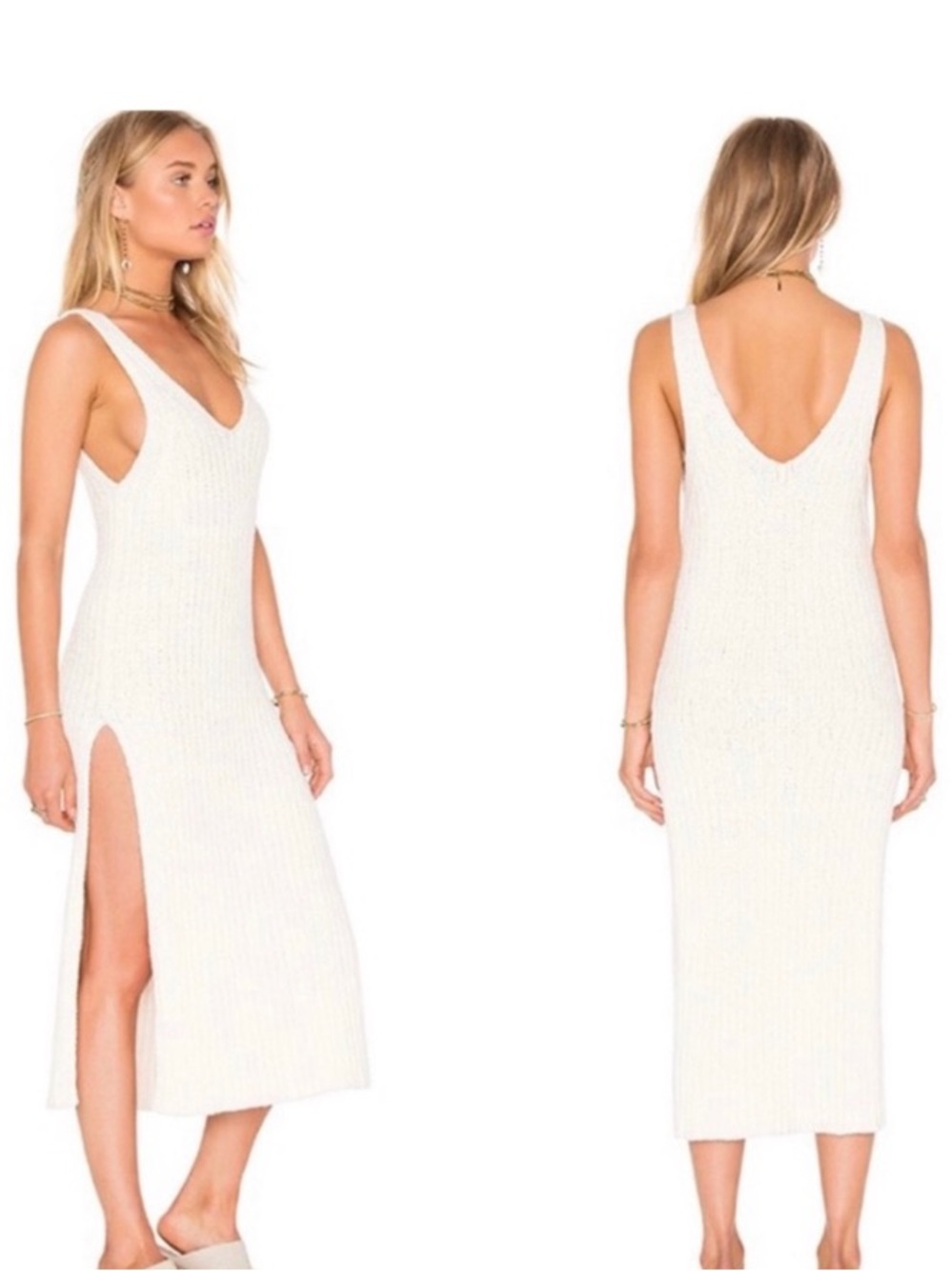 Free People Women's Size Small Emmy Sweater Dress with side slits